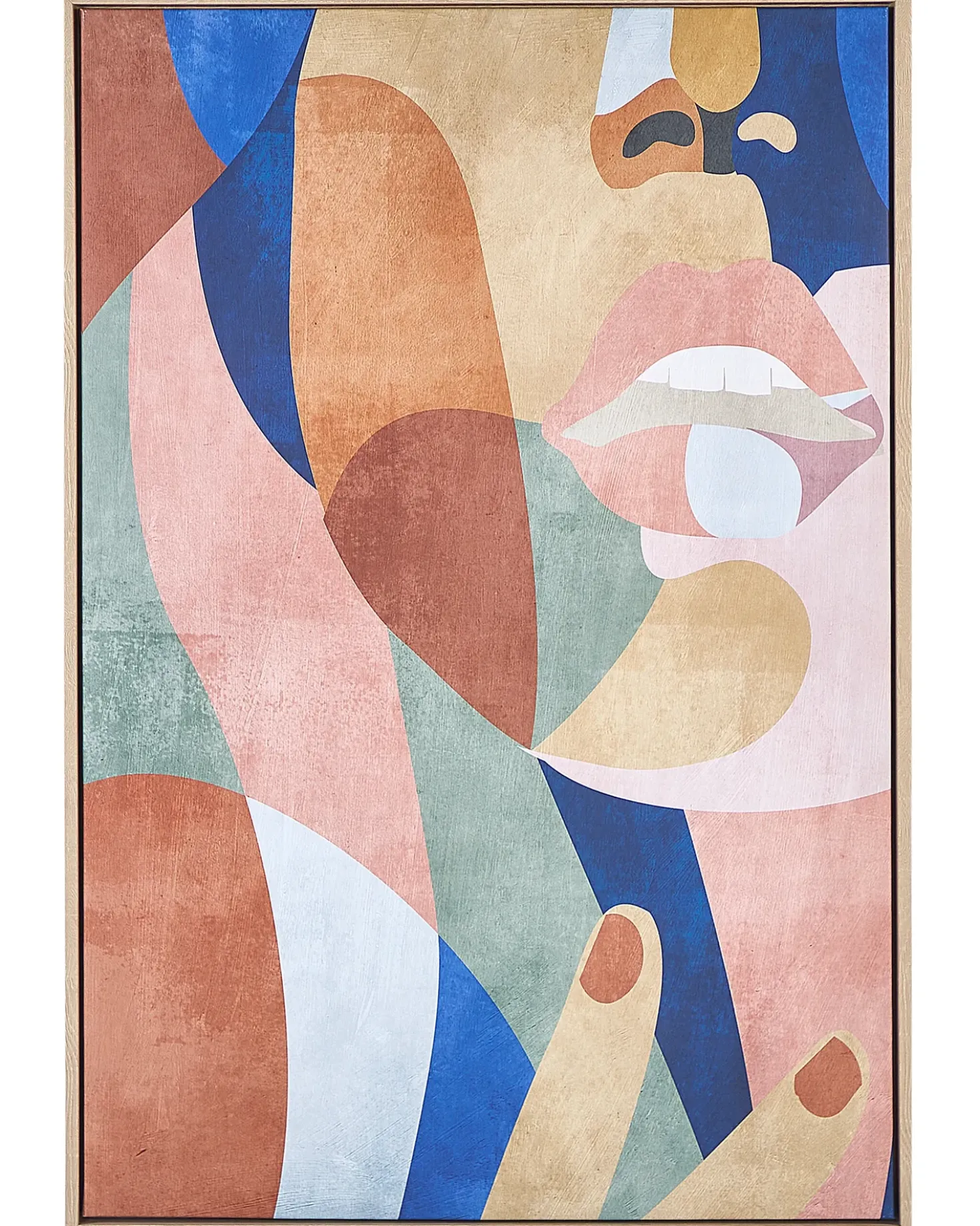 Stampa su tela BITETTO Motivo femminile 63 x 99 cm Multicolore