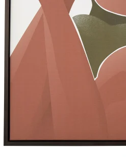 Stampa su tela FELTRINA Motivo femminile 63 x 99 cm Bianco