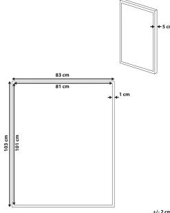 Stampa su tela JESI Motivo astratto 83 x 103 cm Grigio