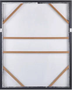 Stampa su tela JESI Motivo astratto 83 x 103 cm Grigio