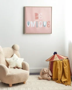 Stampa su tela TAURISANO Motivo per bambini 63 x 63 cm Rosa