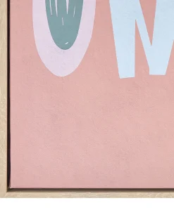 Stampa su tela TAURISANO Motivo per bambini 63 x 63 cm Rosa