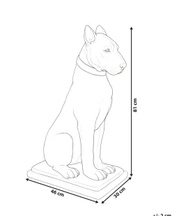 Statua da giardino CAPALBIO Cane Beige