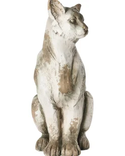 Statua da giardino OFFIDA Gatto Beige