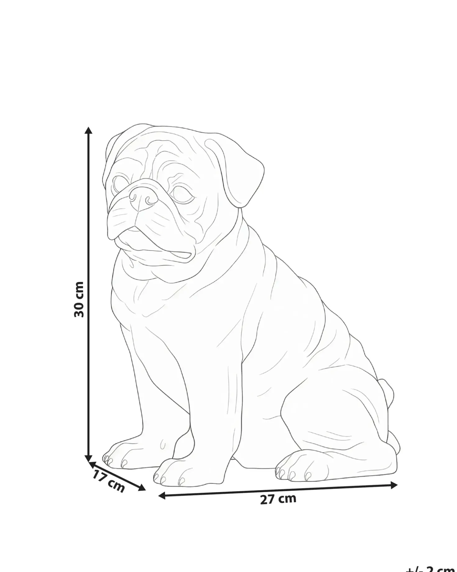 Statua da giardino SARNANO Cane Beige