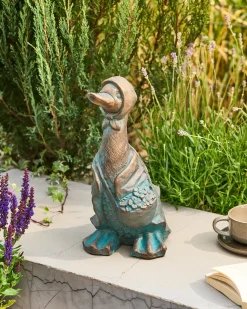 Statuetta da giardino BALEYA Anatra Marrone