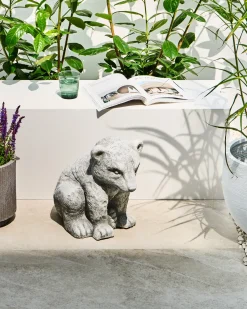 Statuetta da giardino BOWE Orso Grigio