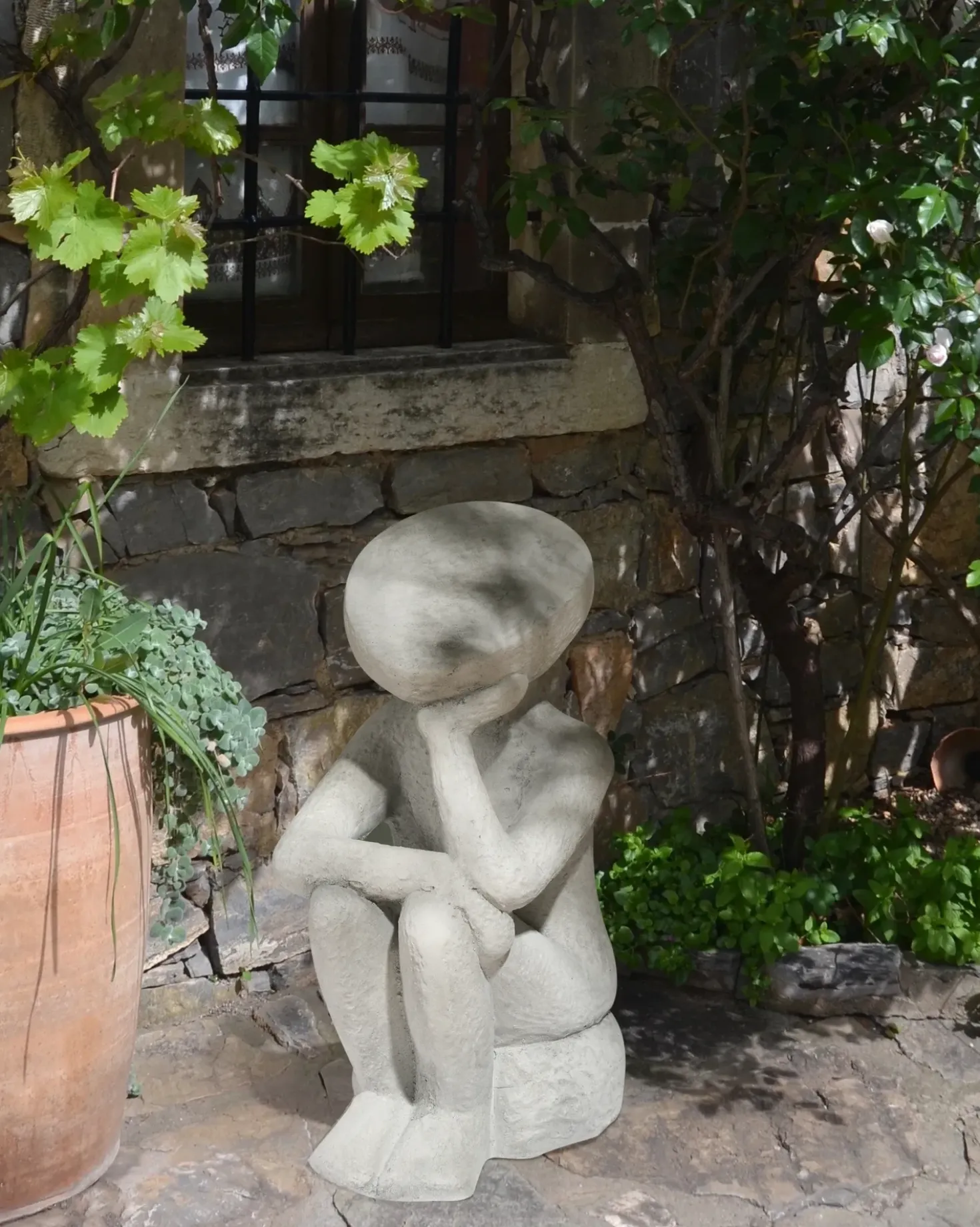 Statuetta da giardino FRIA Grigio