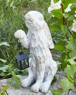 Statuetta da giardino GERLAND Coniglio Bianco sporco