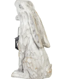 Statuetta da giardino GERLAND Coniglio Bianco sporco