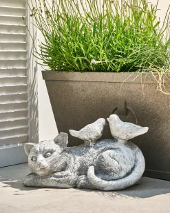 Statuetta da giardino KALELA Gatto Grigio