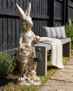 Statuetta da giardino OTTERUP Coniglio Oro