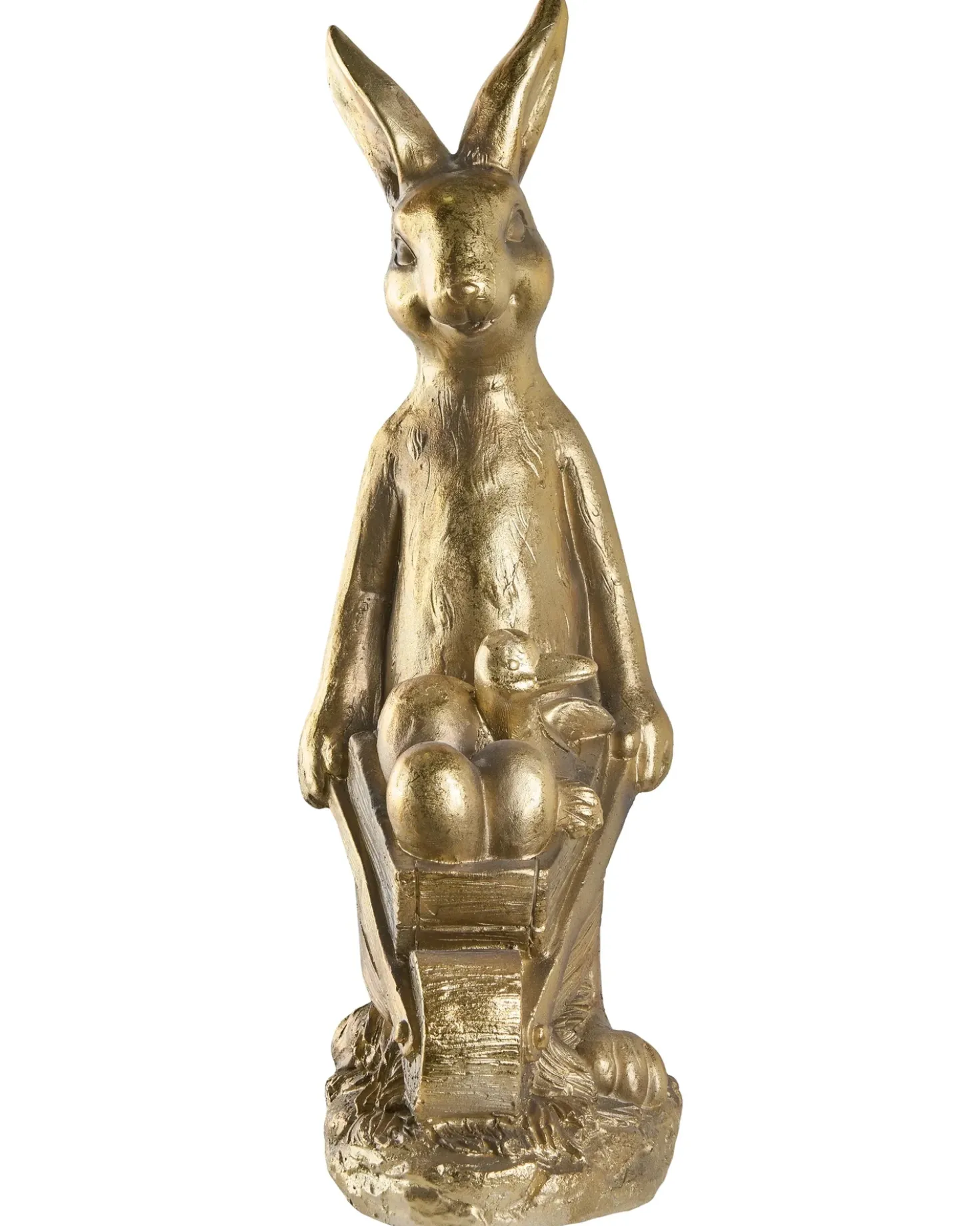 Statuetta da giardino SKAMBY Coniglio Oro