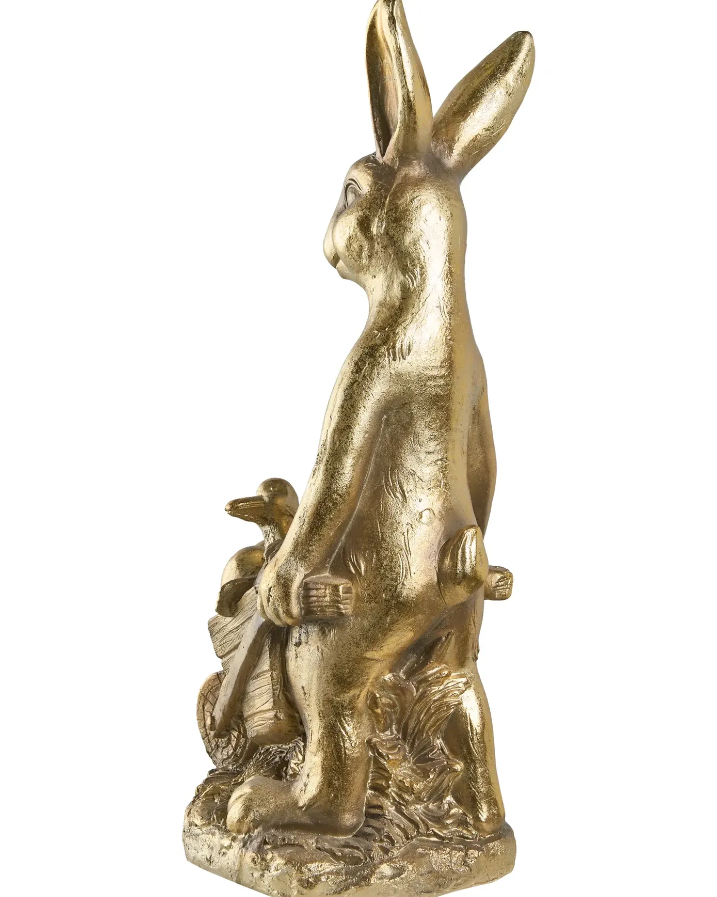 Statuetta da giardino SKAMBY Coniglio Oro