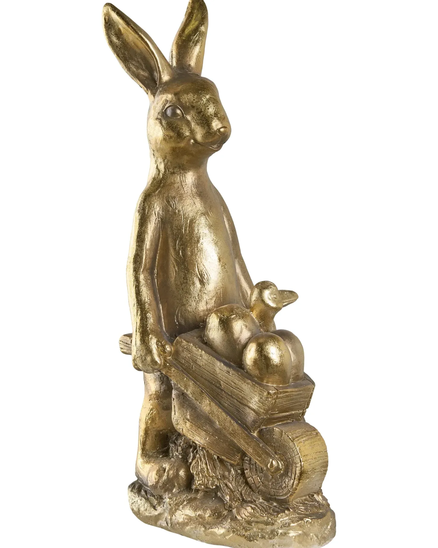 Statuetta da giardino SKAMBY Coniglio Oro