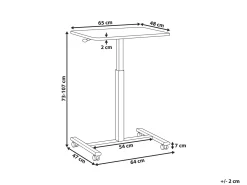 Supporto manuale regolabile per laptop ACADEMIA Bianco 65 cm 48 cm