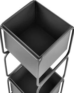 Supporto per vasi COTINUS Metallo 20 cm Nero