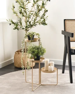 Supporto per vasi FRAGARIA Metallo 42 cm Beige