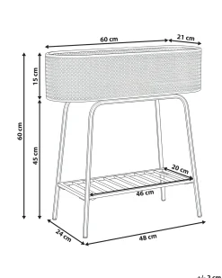 Supporto per vasi LINNAEA Metallo 60 cm Bianco