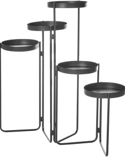 Supporto per vasi NANTEN Metallo 87 cm Nero