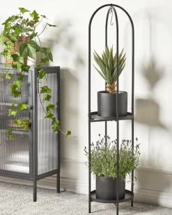 Supporto per vasi TAMARIX Metallo 35 cm Nero