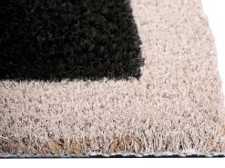 Tappetino da Ingresso BUHI Nero 45 x 75 cm Testo Fibra di Cocco