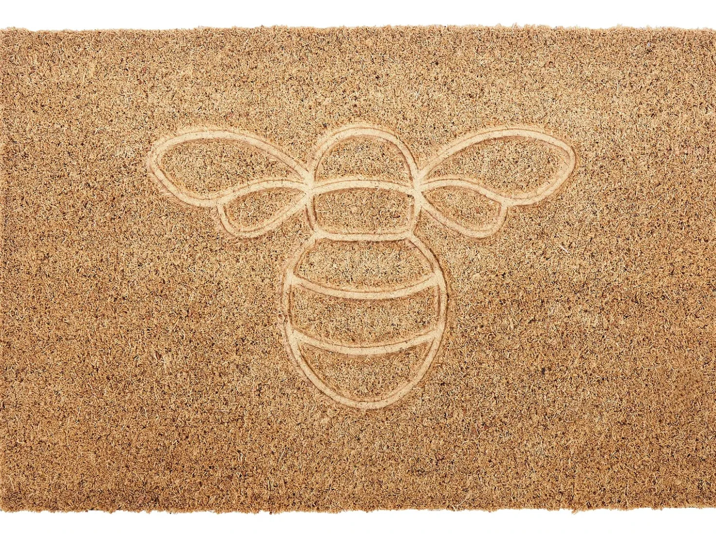 Tappetino da Ingresso CAVITE Naturale 40 x 60 cm Ape Fibra di Cocco