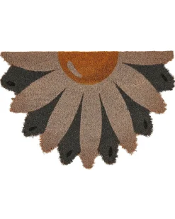 Tappetino da Ingresso HOTAKA Multicolore 40 x 60 cm Fiore Fibra di Cocco