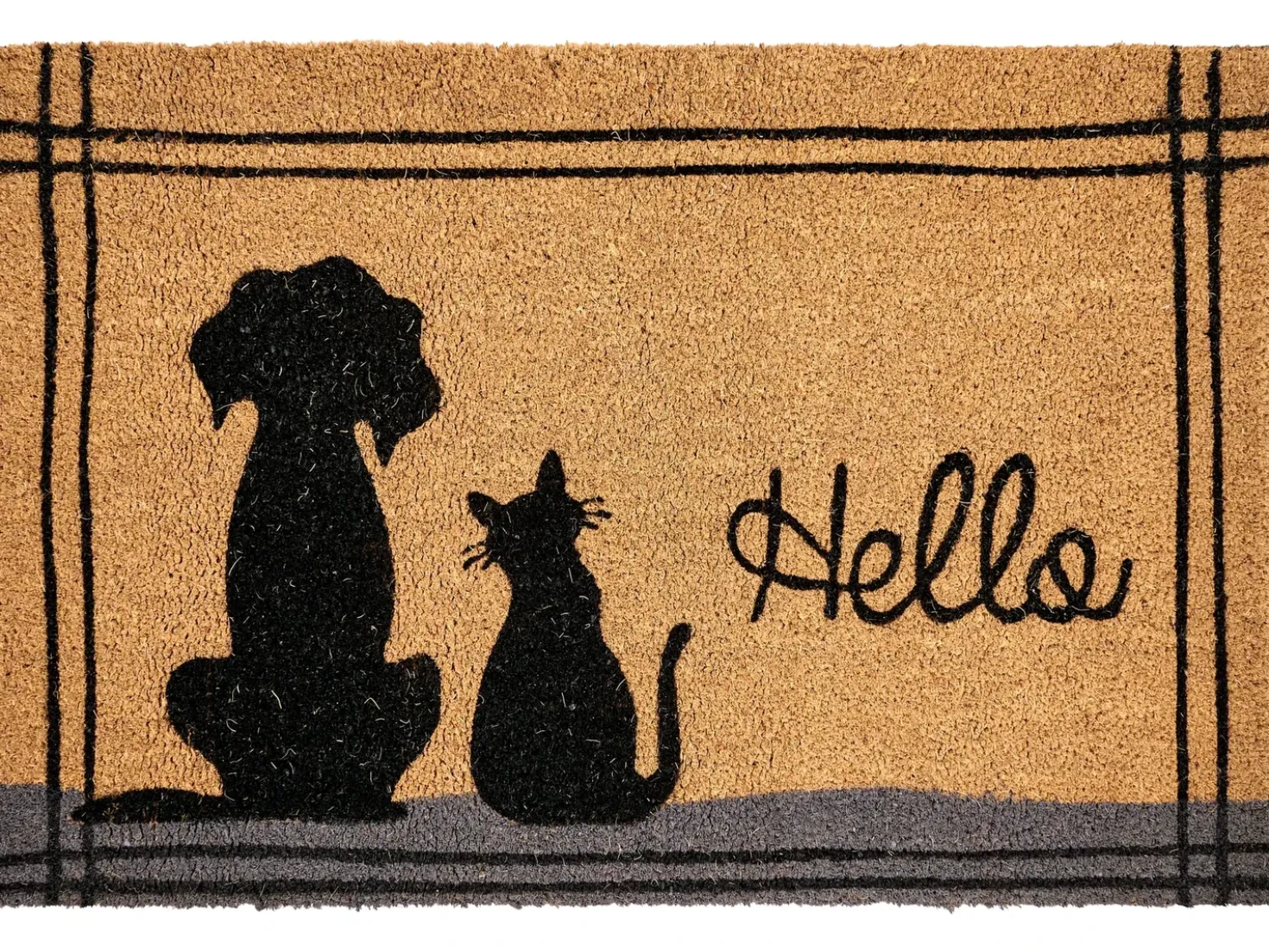 Tappetino da Ingresso MARAGANG Naturale 60 x 90 cm Gatto Cane Fibra di Cocco