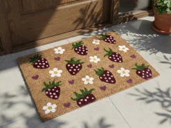 Tappetino da Ingresso SHAININ Multicolore 50 x 80 cm Fibra di Cocco