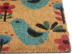 Tappetino da Ingresso TANANA Multicolore 50 x 80 cm Uccello Fibra di Cocco
