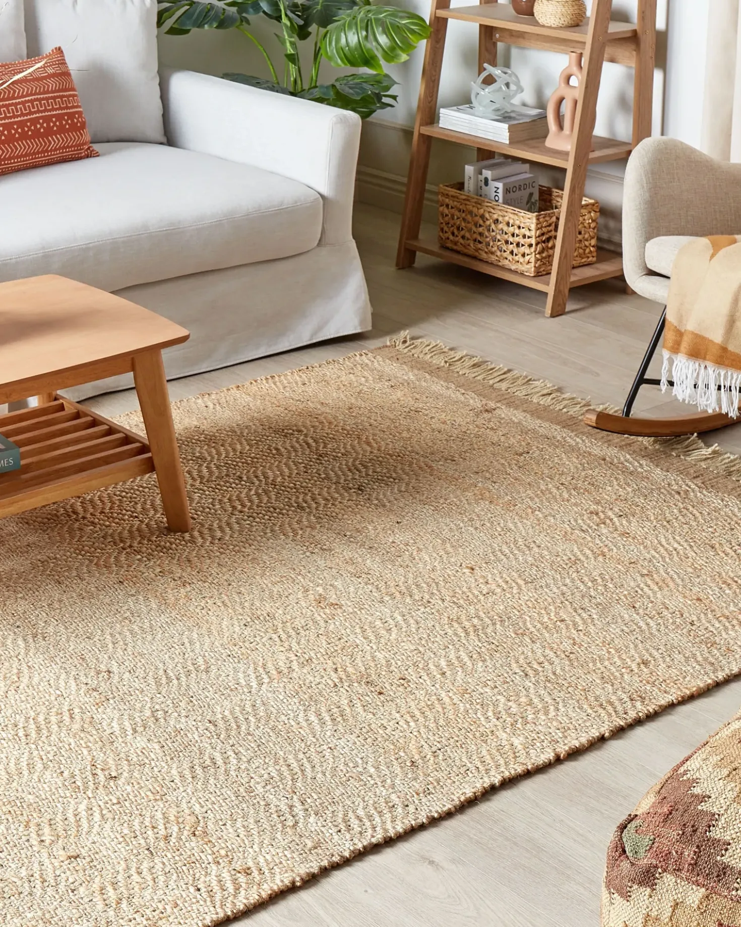Tappeto ABANA Beige 160 x 230 cm Iuta