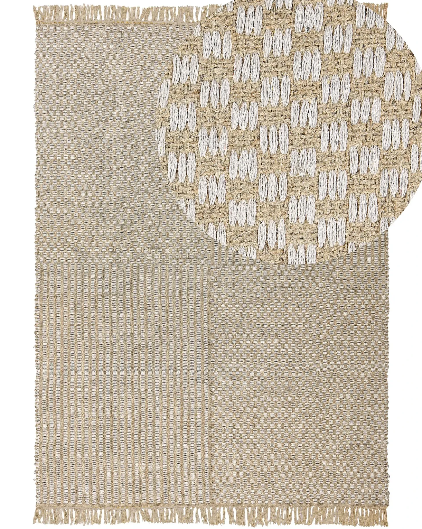 Tappeto ADABAG Beige 140 x 200 cm Iuta
