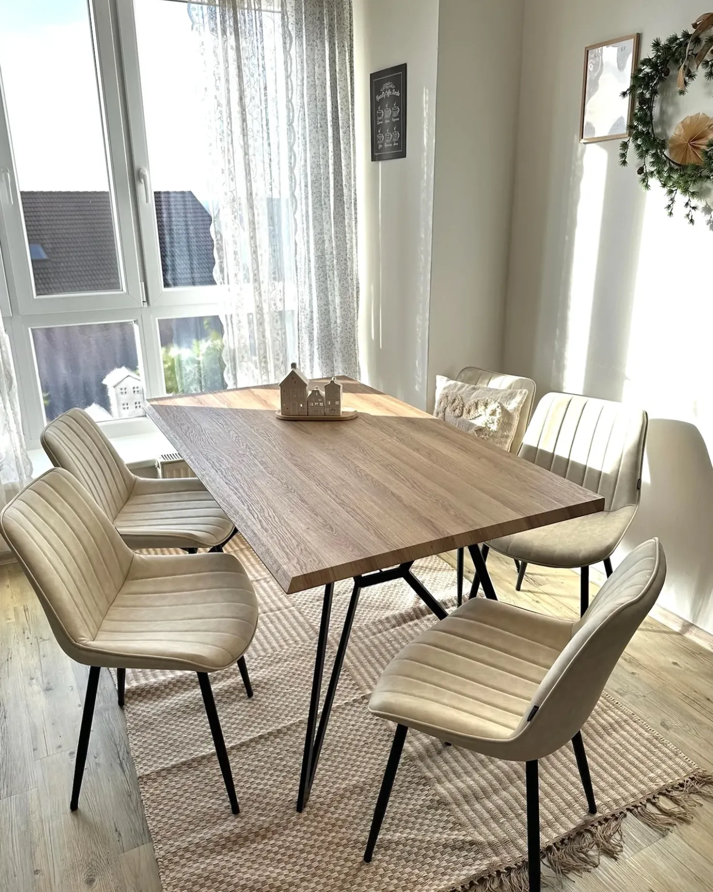Tappeto ADABAG Beige 140 x 200 cm Iuta