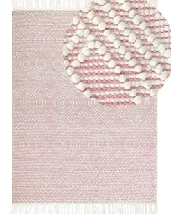 Tappeto ADANA Rosa 200 x 300 cm Lana