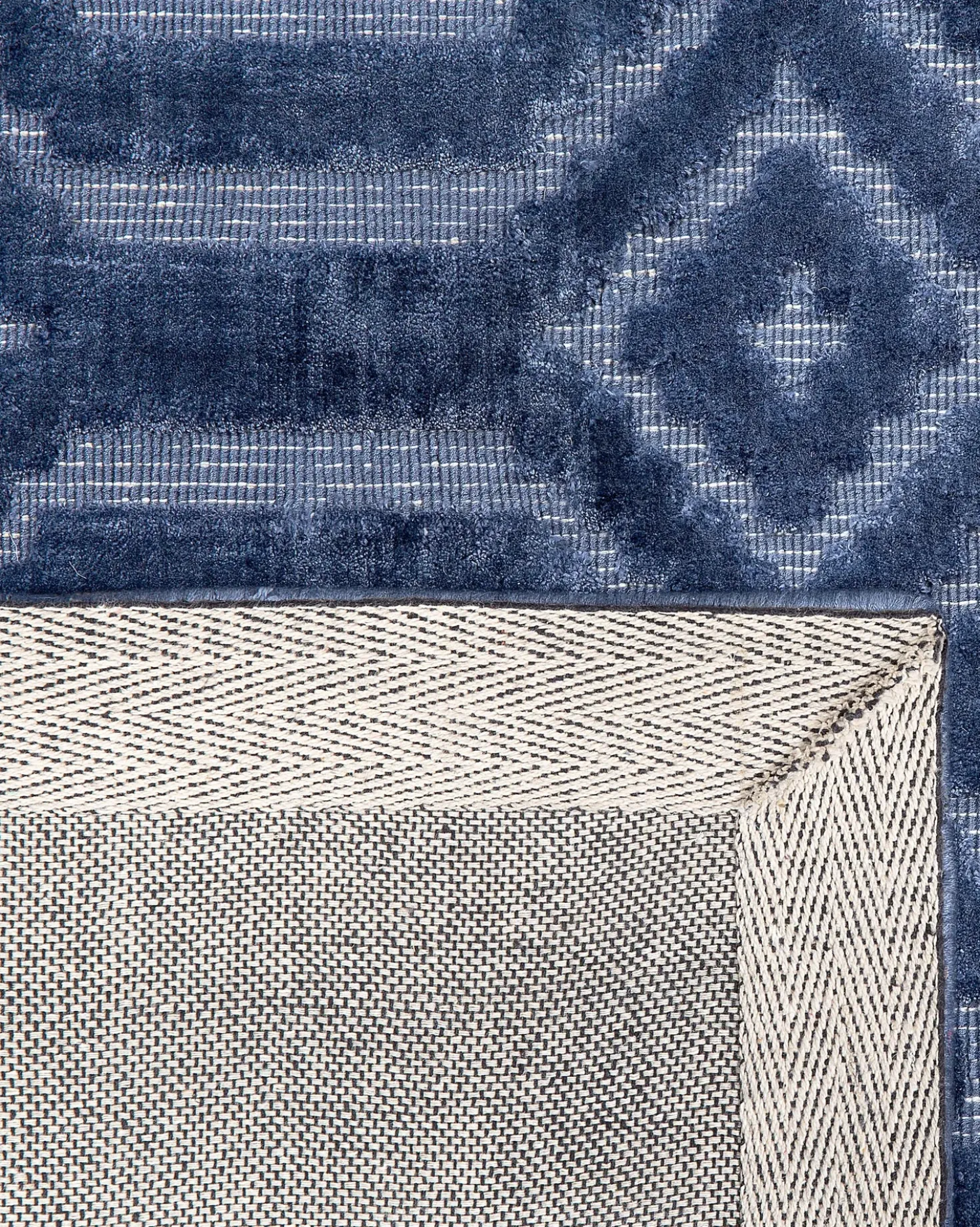Tappeto ADATEPE Blu marino 160 x 230 cm Viscosa