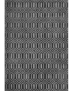 Tappeto ADATEPE Grigio scuro 160 x 230 cm Viscosa