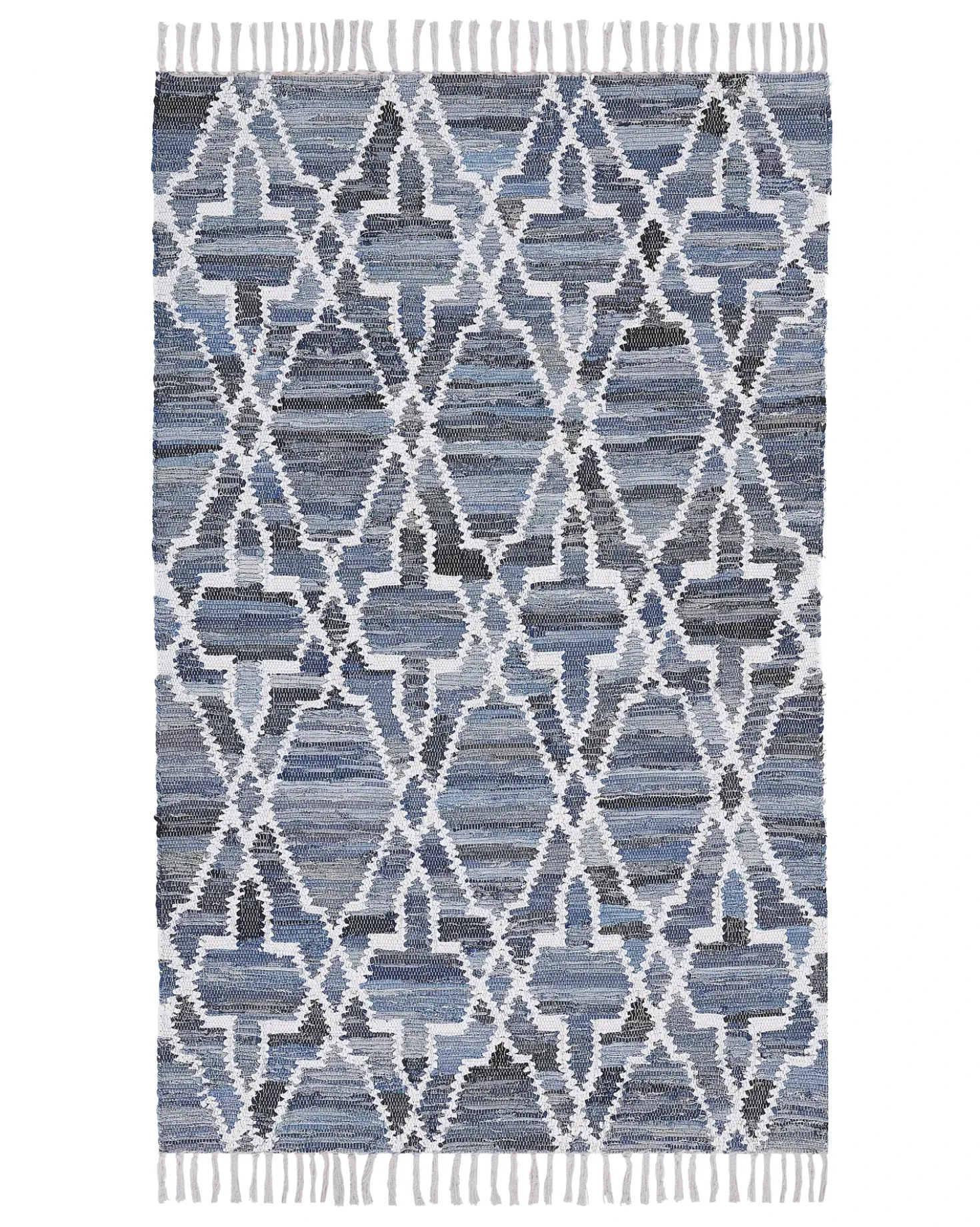 Tappeto ADIYAMAN Blu 140 x 200 cm Cotone