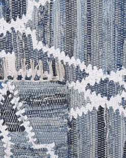 Tappeto ADIYAMAN Blu 140 x 200 cm Cotone