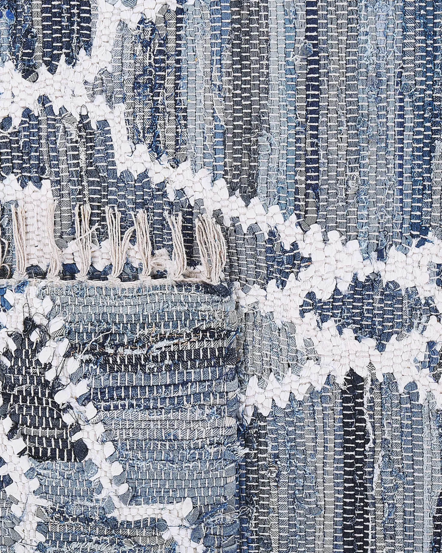 Tappeto ADIYAMAN Blu 140 x 200 cm Cotone