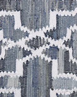 Tappeto ADIYAMAN Blu 140 x 200 cm Cotone