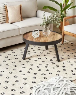 Tappeto AFIS Beige 160 x 230 cm Cotone