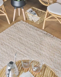 Tappeto AFRIN Beige 140 x 200 cm Iuta