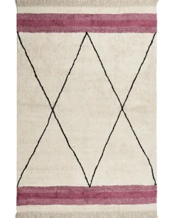 Tappeto AFSAR Beige chiaro 160 x 230 cm Cotone