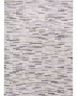 Tappeto AHILLI Grigio 160 x 230 cm Pelle naturale