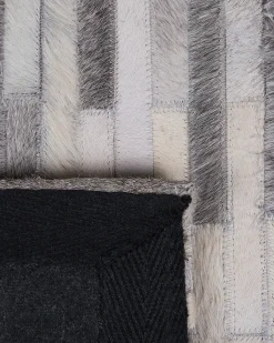 Tappeto AHILLI Grigio 160 x 230 cm Pelle naturale