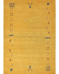 Tappeto AKALAN Giallo 160 x 230 cm Lana Persiano