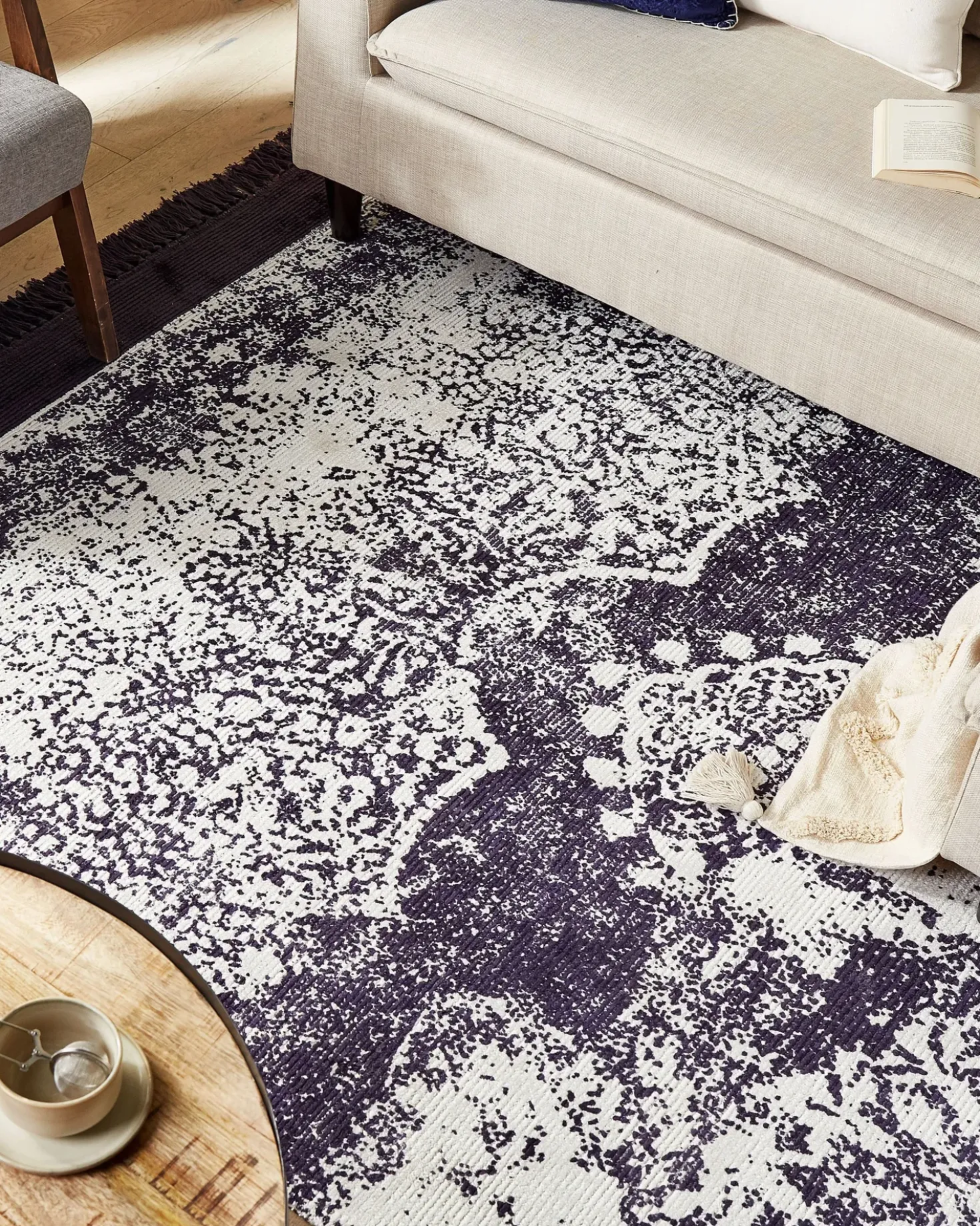 Tappeto AKARSU Viola 160 x 230 cm Viscosa