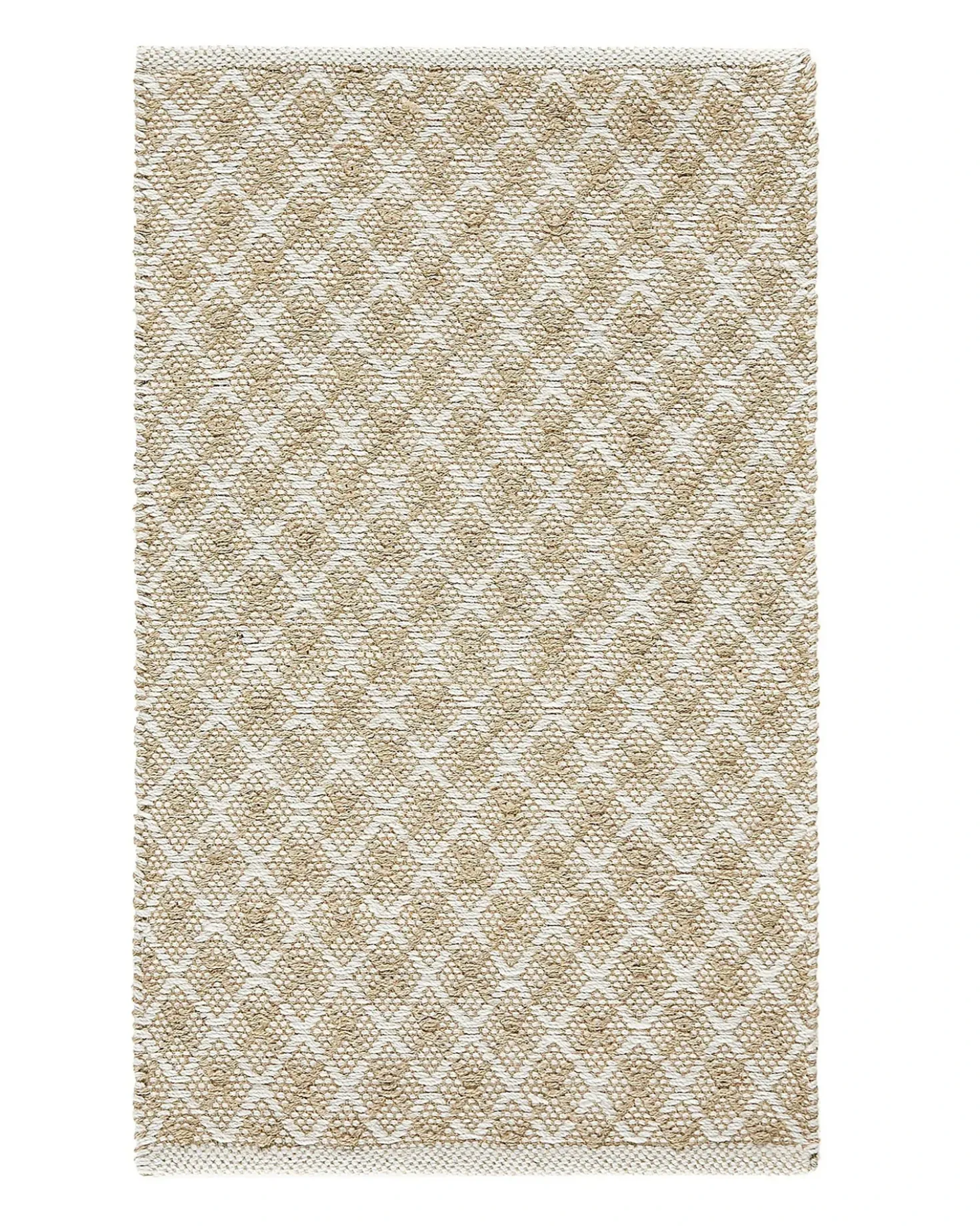 Tappeto AKBEZ Beige chiaro 50 x 80 cm Iuta