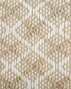 Tappeto AKBEZ Beige chiaro 50 x 80 cm Iuta